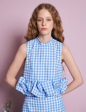 Load image into Gallery viewer, Gingham Cropped Top
