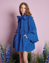 Load image into Gallery viewer, Meadow Sage Bow Mini Dress

