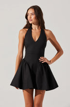 Load image into Gallery viewer, Meana V Neck Halter Mini Dress
