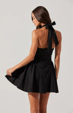 Load image into Gallery viewer, Meana V Neck Halter Mini Dress
