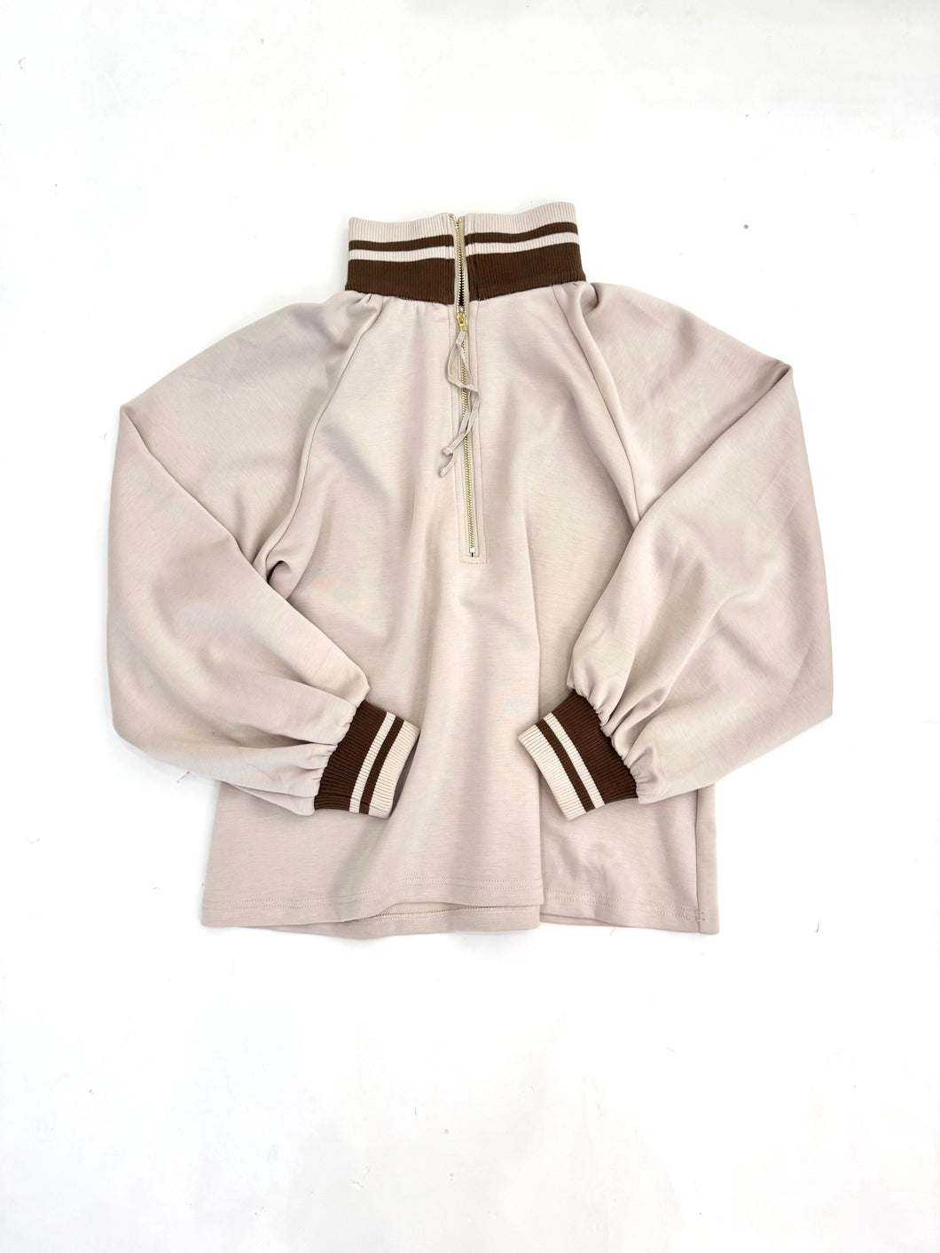 Quarter Zip Cuff Jacket