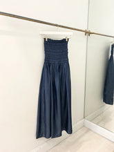 Load image into Gallery viewer, Smocked Strapless Midi Dress
