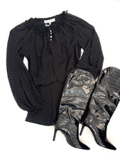 Load image into Gallery viewer, Polka Dot Lace Collar Mini Skirt Set
