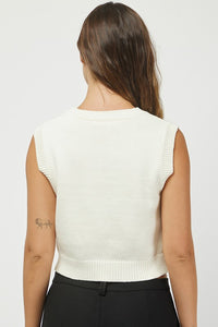 Sleeveless Football Sweater Tank