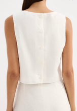 Load image into Gallery viewer, Marli Linen Top White
