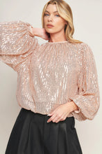 Load image into Gallery viewer, Long Sleeve Sequin Top
