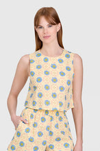 Load image into Gallery viewer, Crop Top in Porch Posy
