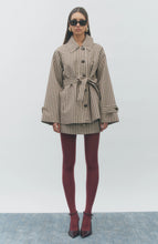 Load image into Gallery viewer, Brown Gingham Trench
