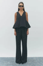 Load image into Gallery viewer, Structured Peplum Top Black

