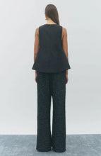 Load image into Gallery viewer, Structured Peplum Top Black

