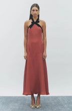 Load image into Gallery viewer, Black Bow Halter Gown
