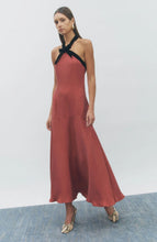 Load image into Gallery viewer, Black Bow Halter Gown
