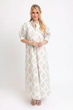 Load image into Gallery viewer, Vintage Floral Ruffle Neck Maxi Dress
