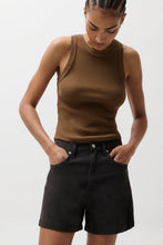 Load image into Gallery viewer, Kimora High Rise Linen Short Black
