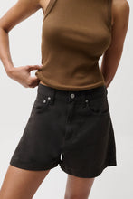 Load image into Gallery viewer, Kimora High Rise Linen Short Black
