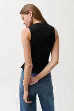 Load image into Gallery viewer, Phoebe Smocked Tank Black
