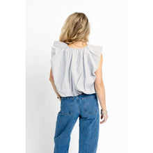 Load image into Gallery viewer, Stripe Poplin Bubble Top
