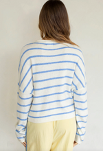 Load image into Gallery viewer, Coastal Cabana Stripe Piper Cardigan
