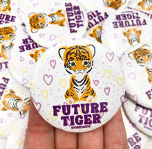 Load image into Gallery viewer, Future Tiger - Purple/Yellow - Game Day Button
