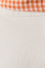 Load image into Gallery viewer, Ivory Jacket with Red Gingham Detail
