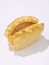 Load image into Gallery viewer, Yellow Gingham Small Zip Pouch
