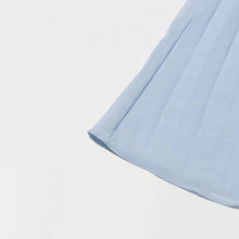 Load image into Gallery viewer, Crystal Trim Pleated Feather Sleeve Maxi Dress
