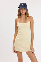 Load image into Gallery viewer, Linen Back Tie Mini Romper
