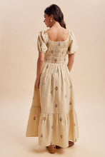 Load image into Gallery viewer, Gingham Flower Embroidered Smocked Maxi Dress
