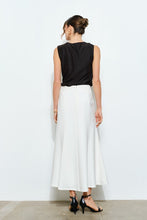 Load image into Gallery viewer, Layered Waistband Flared Midi Skirt
