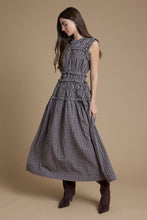 Load image into Gallery viewer, Ruffle Smocked Plaid Maxi Dress

