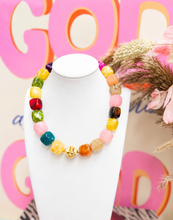 Load image into Gallery viewer, Color Me Happy Resin Beaded Statement Necklace
