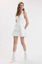 Load image into Gallery viewer, Halter Double Breasted Mini Dress
