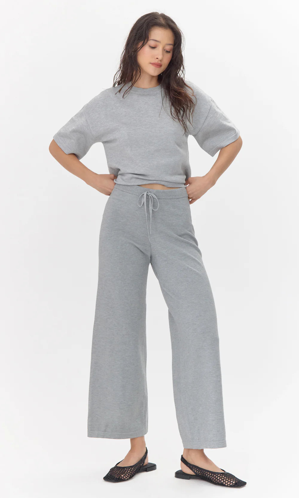 Paige Soft Wide Leg Weater Pants