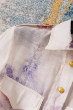 Load image into Gallery viewer, Floral Belted Long Sleeve Shirt Dress
