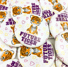 Load image into Gallery viewer, Future Tiger - Purple/Yellow - Game Day Button
