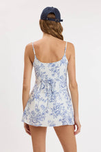 Load image into Gallery viewer, Blue Toile Romper Dress
