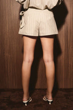 Load image into Gallery viewer, Tie Detail Stripe Short
