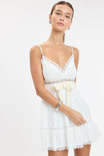 Load image into Gallery viewer, Ribbon Lace Mini Dress
