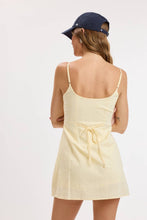 Load image into Gallery viewer, Linen Back Tie Mini Romper

