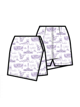 Load image into Gallery viewer, The Team Toile Denim Skort | LSU
