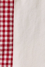 Load image into Gallery viewer, Ivory Jacket with Red Gingham Detail
