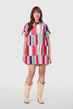 Load image into Gallery viewer, Dock Dress, Woodland Stripes
