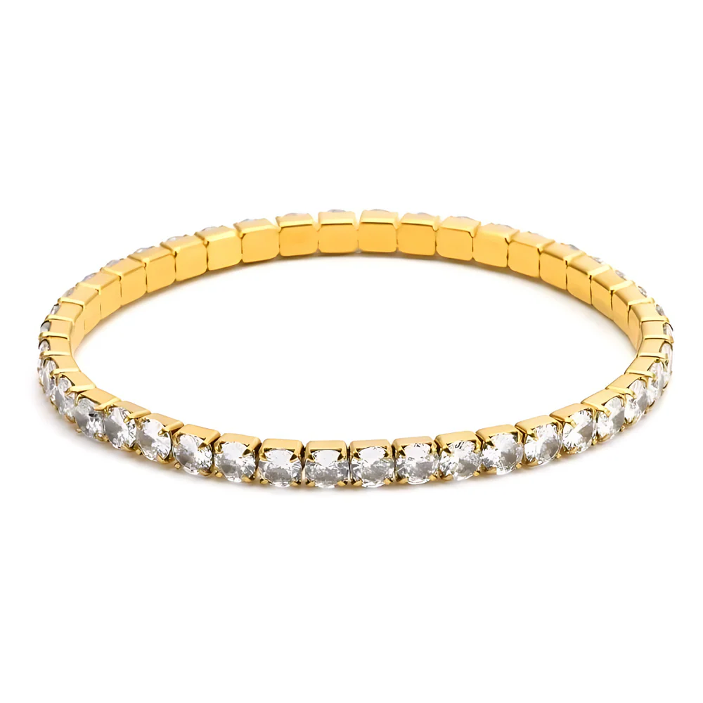 Eileen CZ Stretch Bracelet- Small 1.5mm CZ