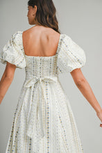 Load image into Gallery viewer, Floral Puff Sleeve Square Neck Midi Dress
