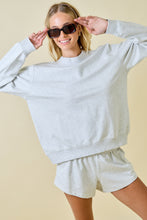 Load image into Gallery viewer, Mock Neck Terry Sweatshirt Short Set
