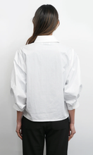 Load image into Gallery viewer, Thea Oversized Lantern Sleeve Button Down Shirt
