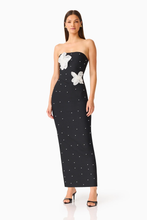 Load image into Gallery viewer, Natasia Embellished Maxi Dress in Black
