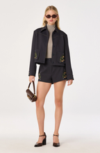Load image into Gallery viewer, Jalen Embroidered Cropped Jacket
