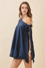 Load image into Gallery viewer, Balloon Hem One Shoulder Mini Dress
