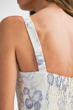 Load image into Gallery viewer, Floral Print Square Neck Shouder Strap Midi Dress
